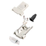 Encitech 6355-8040-11 D-Sub Receptacle set 180° 9 Pins Solder Bucket
