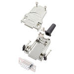 Encitech 6355-8044-11 D-Sub Receptacle set 9 Pins Solder Bucket 180°