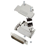 Encitech 6355-8057-03 D-Sub Pin Strip set 44 Pins Solder Bucket 45°