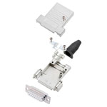 Encitech 6355-8087-32 DTSL15-SJSRG D-Sub Receptacle 15-pin Solder Bucket