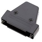 Encitech 6550-0101-03 TRI-P-25-K 25-pin plastic D-Sub Housing black