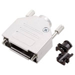 Encitech 6560-0105-02 D-Sub Housing 15 Pins Solid Metal 180° Silver