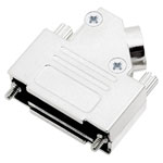 Encitech 6560-0106-13 D-Sub Housing 25 Pins Solid Metal 45° Silver