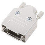 Encitech 6560-0136-01 MHDM09-K D-Sub Housing 9 Pins Solid Metal Silver
