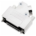Encitech 6560-0166-14 D-Sub Housing 37 Pins 45° Diecast Zinc Metal