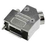 Encitech 6560-0706-11 D-Sub Housing 9 Pins solid metal 45° silver