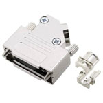 Encitech 6560-0706-12 D-Sub Housing 15-pin Solid Metal 45° Silver