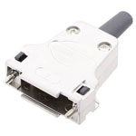 Encitech DTZK25-RG-K D-Sub Housing 25 Pins Solid Metal Silver 1pc
