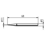 Ersa 0032BD/SB Soldering Tip Pencil-Shaped 1.10mm 1pc