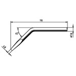 Ersa 0082JD/SB Soldering Tip Chisel Curved 4.80mm 1pc