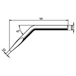 Ersa 0152JD/SB Soldering Tip Chisel-shaped Curved 1pc