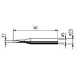 Ersa 0172KD/SB Soldering Tip Chisel-Shaped Straight 3.10mm 1pc
