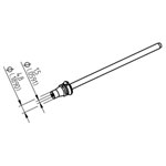 Ersa 0742ED1548H/SB Desoldering Tip 79.25mm ERSADUR Coating 1pc