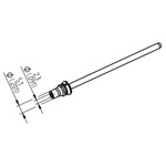 Ersa 0742ED2351H/SB Desoldering Tip 79.25mm Tapered ERSADUR Coating