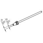 Ersa 0742ED2438H/SB Desoldering Tip Tapered 79.25mm Coated for X-TOOL