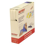 FASTECH B10-SKL000010 Hook-and-Loop Tape 10m x 10mm White Hotmelt Glue