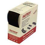 FASTECH B50-SK-L-999905 Hook-and-Loop Tape 5m x 50mm Black Hotmelt Adhesive