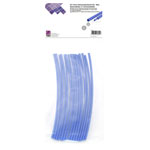TruComponents 30411 Heatshrink set Blue 1.50mm 0.50mm Shrinkage:3:1 15pcs
