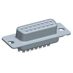 FCI DA15S064HTLF D-SUB Receptacles 15 Pins 180° 1pc