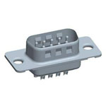 FCI DE09P064HTXLF D-Sub Pin Strip 9 Pins 180° Solder Bucket