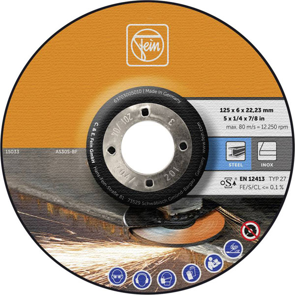 Click to view product details and reviews for Fein 63703005010 Grinding Disc 125mm 2223mm Bore 10pcs.