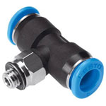 FESTO 130785 T-piece M5 fitting pneumatic 6mm tube connection
