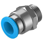 FESTO 186103 Straight piece Pipe: 12mm Thread: G3/8" 1pc