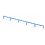 Finder 090.06 bridge for 6 A2 90.02/90.03 screw Sockets 10A blue