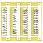 Finder 093.48 label 48 unprinted plates 10x6mm for series 38 39 Relays