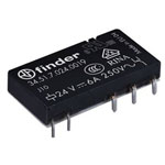 Finder 34.51.7.012.0019 PCB Relay 12V DC 6A AgNi RT II angled pins