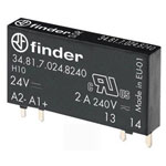 Finder 34.81.7.005.8240 SSR 5VDC 230VAC 2A RT II narrow PCB Relay