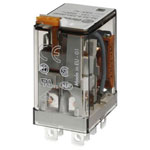 Finder 56.32.8.024.0050 Plug-in Relay 24V AC 12A 2 change-overs LED display