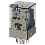 Finder 60.13.9.024.0000 Plug-in Relay 24V DC 10A 3 changeovers AgNi