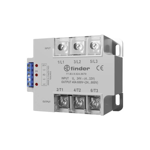 Finder 77B390248671 SSR 40A 660V AC Instantaneous 1pc