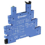 Finder 93.01.7.024.0 Relay Socket black DIN Rail 6-12-24V DC screw terminal