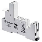 Finder 97.02.7 Relay Socket for DIN Rail grey EN standards compliant