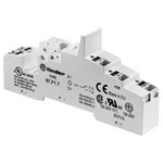 Finder 97.P2.7 Relay Socket for DIN Rail gray complies with EN standards