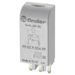 Finder 99.02.9.024.79 Plug-in module LED diode 12-24 V grey