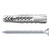 Fischer 090873 UX Universal Dowel Nylon 50mm for versatile mounting