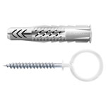 Fischer 094629 UX Universal Dowel 50mm high-quality Nylon with hooks