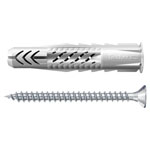 Fischer 503808 UX Universal Dowel Set with screws Nylon 30mm length