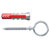 Fischer 535005 DuoPower Dowel Set 6x30mm robust nylon-red components