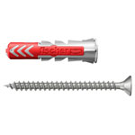 Fischer 535486 DuoPower Dowel Set 6x30mm offers optimal holding value