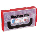 Fischer 539867 FIXtainer Dowel Set 210 parts four dimensions