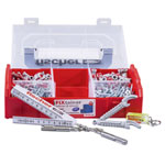 Fischer 547166 FIXtainer Dowel Set with DuoPower plugs and extras
