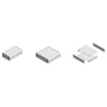 Fischer Elektronik 10023383 AKG 55 Aluminium Casing Anodised Ecru Guide Grooves