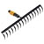 Fiskars 1000654 QuikFit Rake 40cm 16 Tines Carbon Steel Safety-Certified