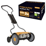 Fiskars 1015649 StaySharp Reel Mower 43cm Noiseless Ergonomic Design