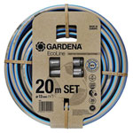 GARDENA 18931-20 Ecoline Garden Hose 20m 1/2" Recycled Material Set