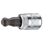 Gedore 2219409 Screwdriver Bit 1/4" ball head Internal Hexagon 4 mm